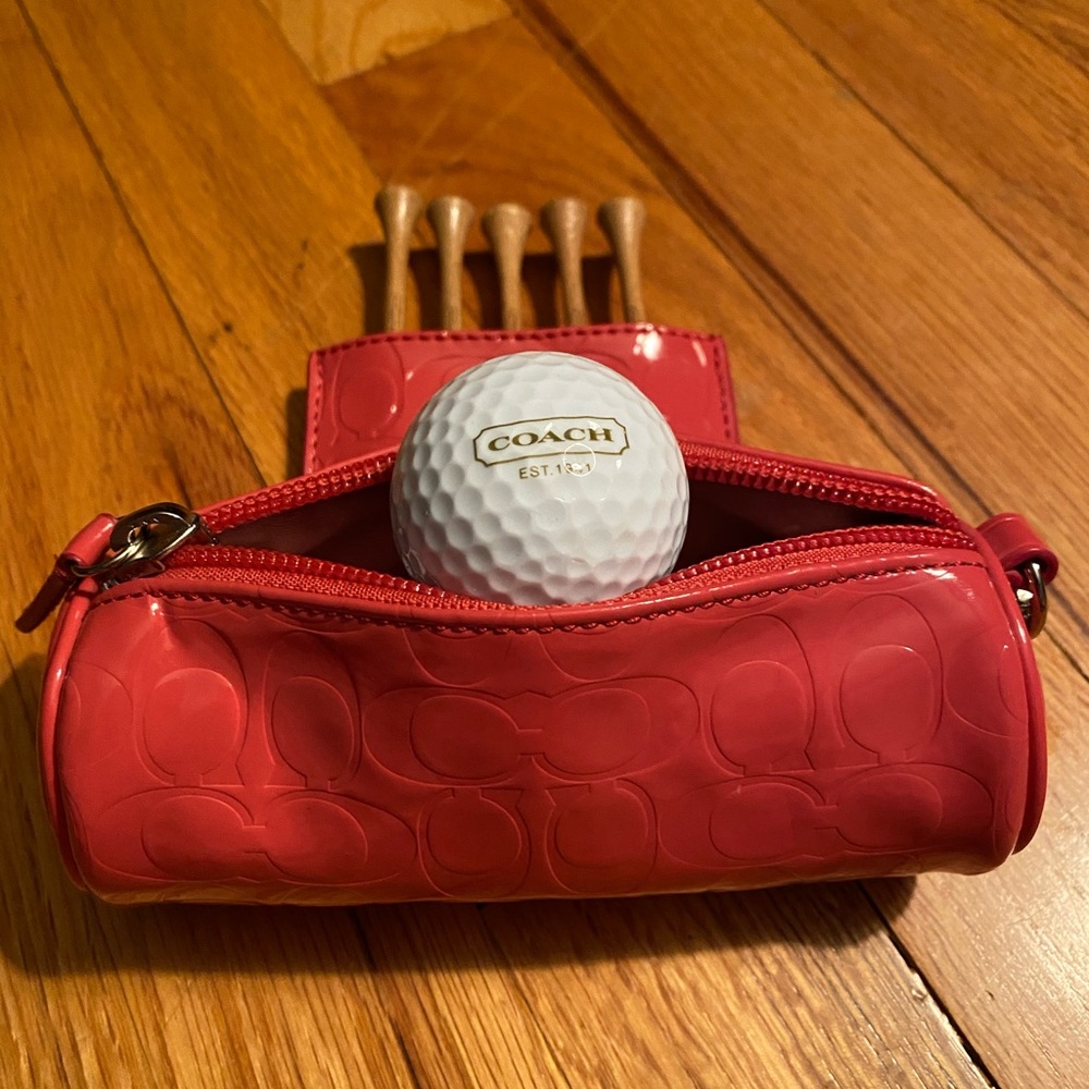 COACH authentic golf accessory kit.